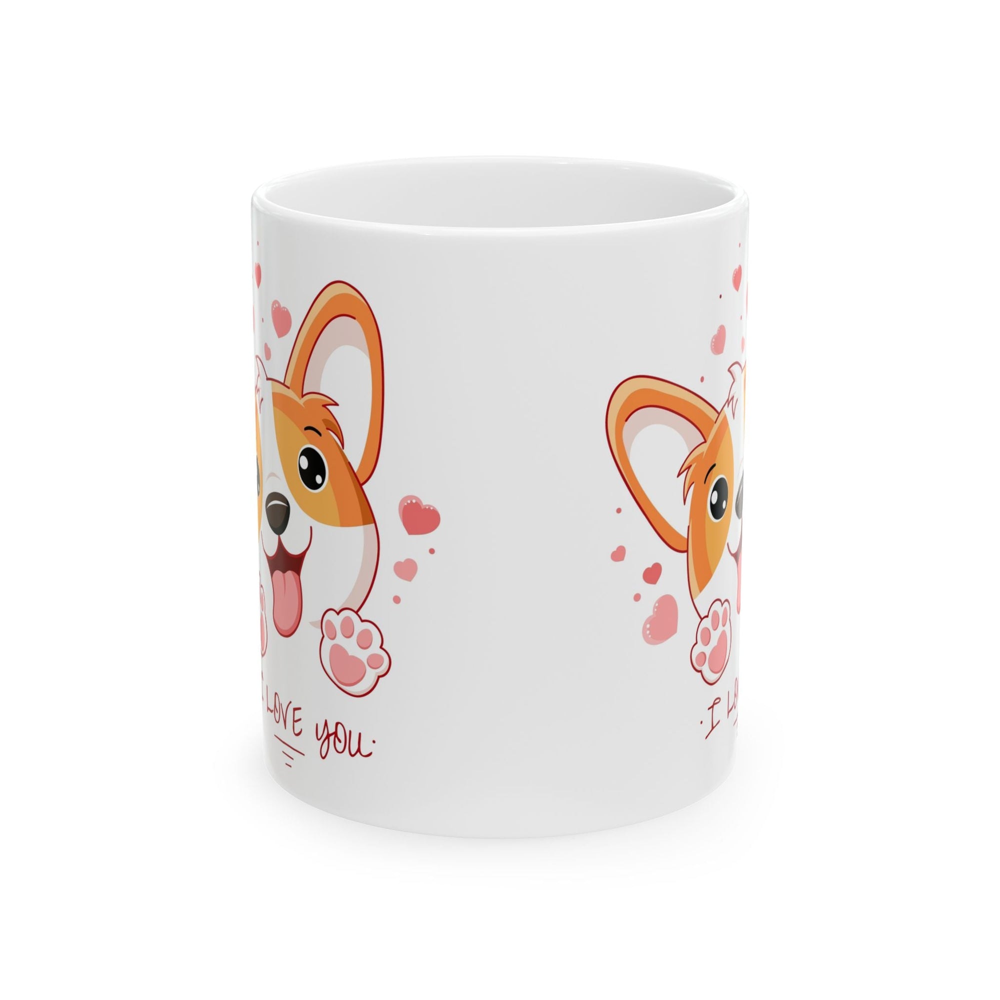 Adorable Corgi Love Ceramic Mug - Perfect Gift for Dog Lovers Printify