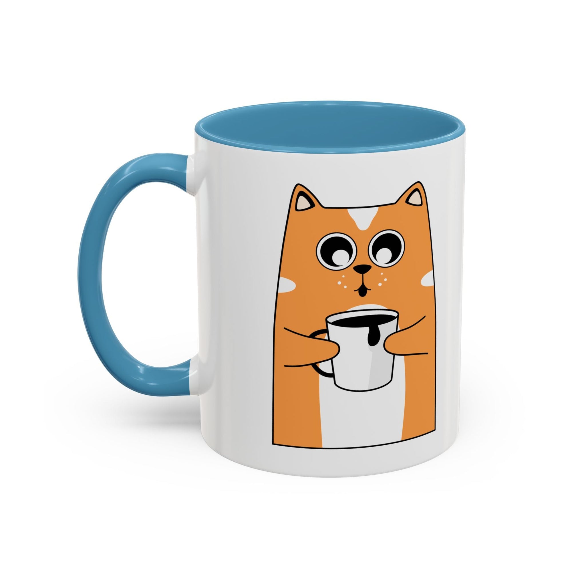 Coffee Mug - Cute Cat Go Go Juice Design Printify