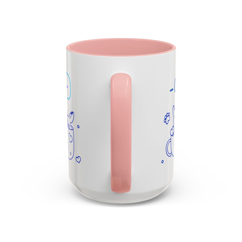Cute pups Accent Coffee Mug - Perfect for Animal Lovers, Unique Gift for Friends, Tea Time, Kitchen Decor, Coffee Lovers Printify