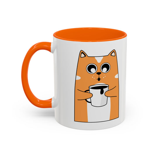 Coffee Mug - Cute Cat Go Go Juice Design