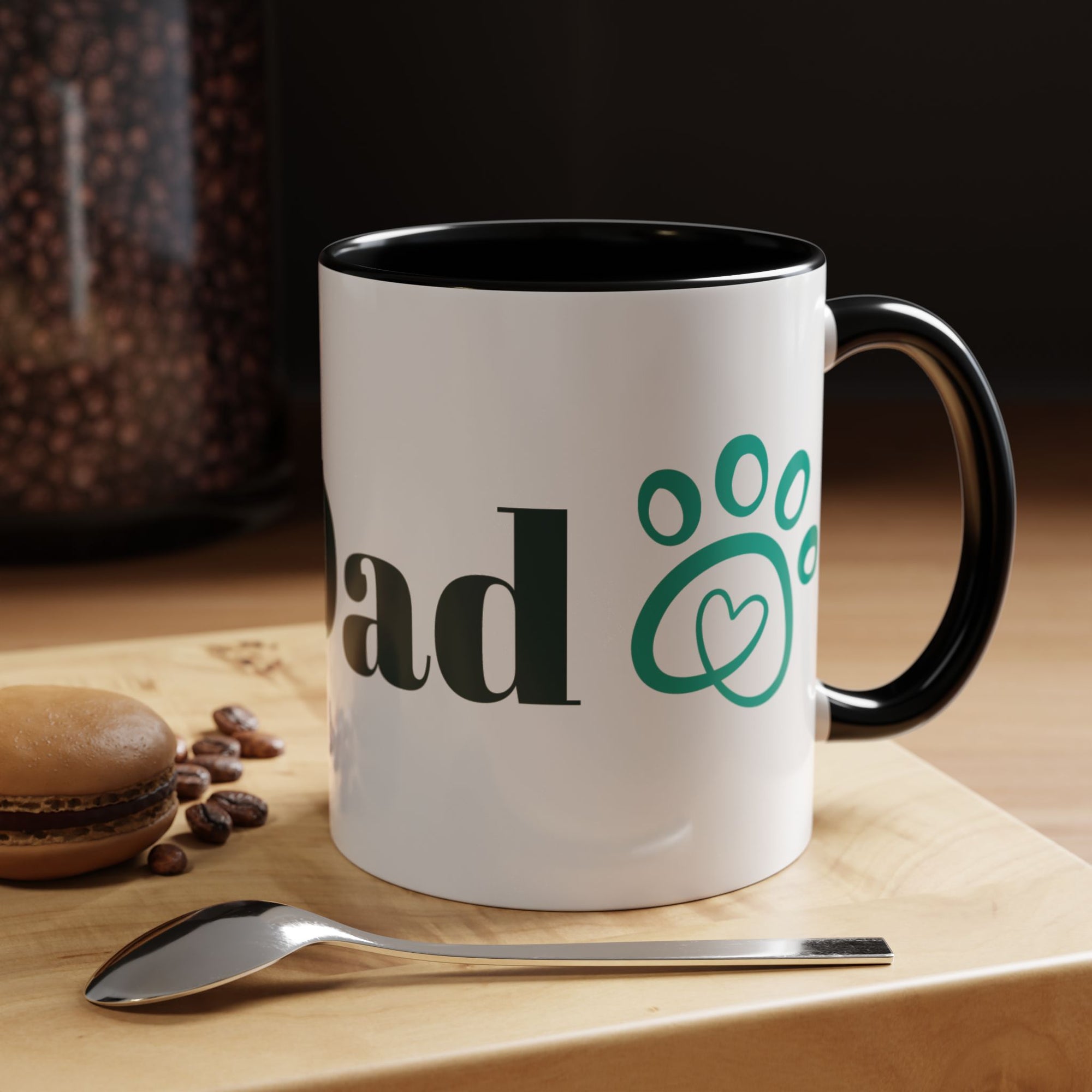 Accent Coffee Mug for Dog Dads - Pet Lover Gift, Animal Lover Cup, Unique Coffee Tumbler, Father's Day Mug, Cute Dog Dad Gift
