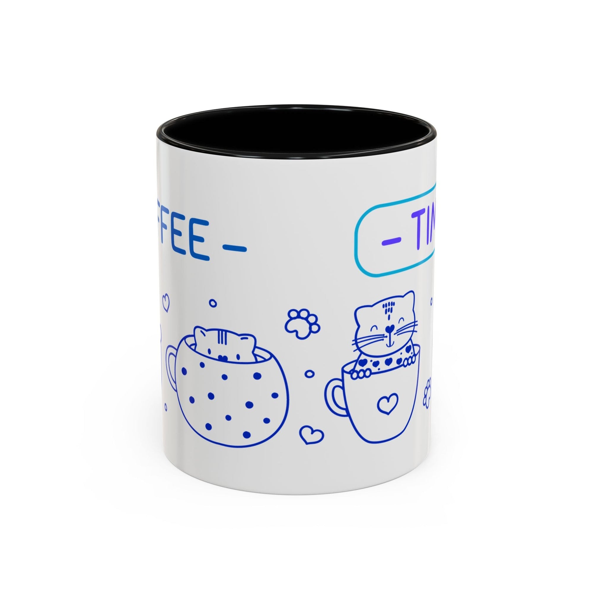 Cute pups Accent Coffee Mug - Perfect for Animal Lovers, Unique Gift for Friends, Tea Time, Kitchen Decor, Coffee Lovers Printify