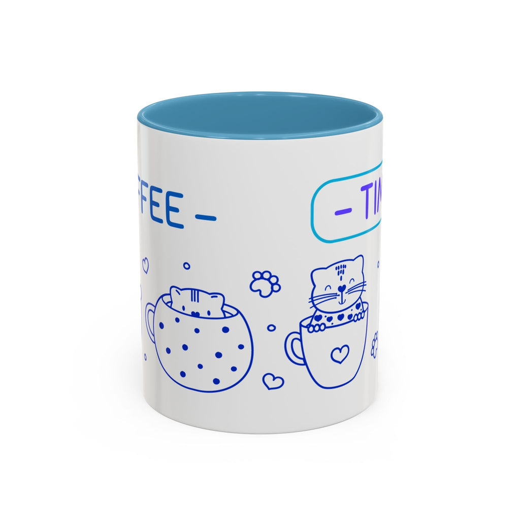 Cute pups Accent Coffee Mug - Perfect for Animal Lovers, Unique Gift for Friends, Tea Time, Kitchen Decor, Coffee Lovers Printify