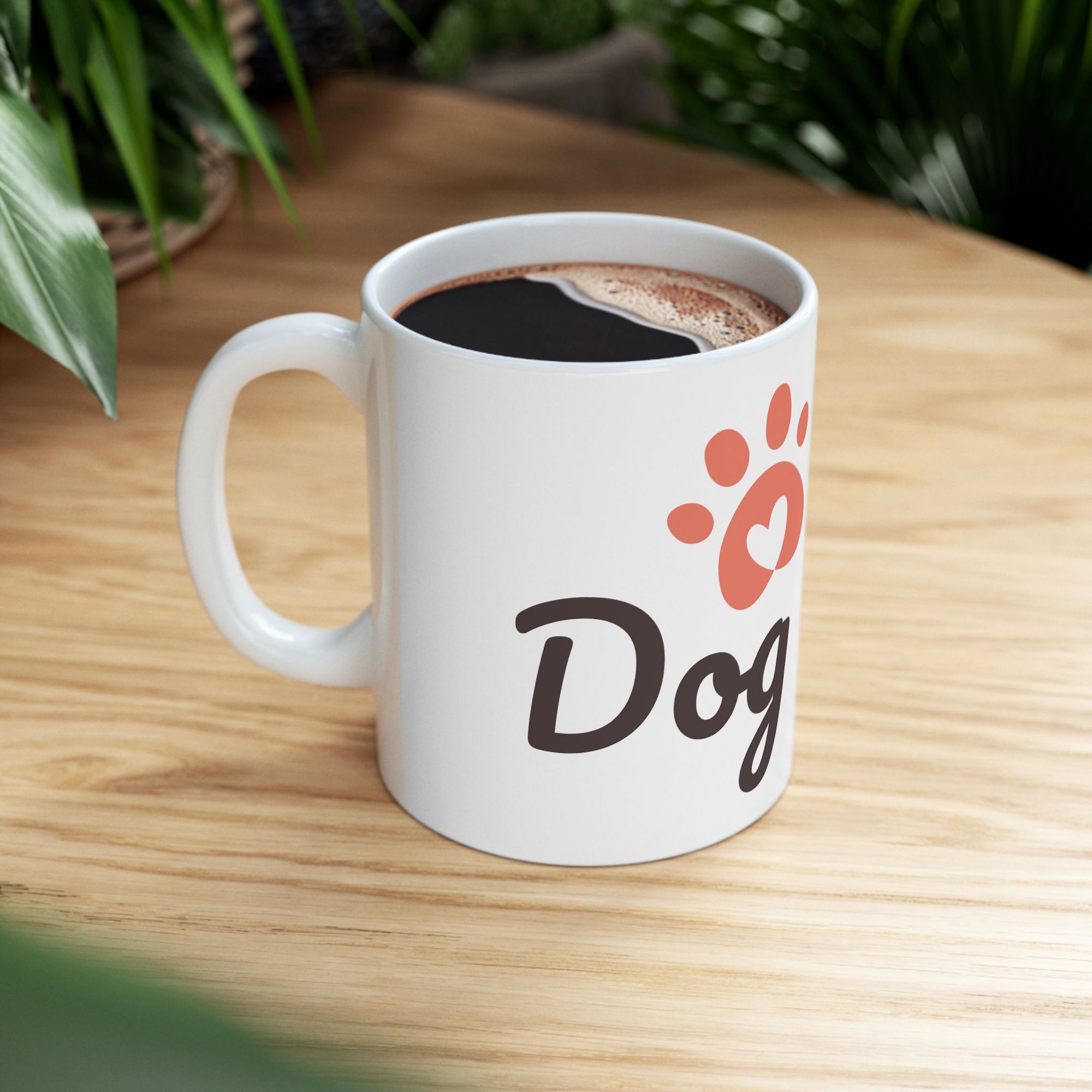 Dog Mom Ceramic Mug - Perfect Gift for Pet Lovers, 11oz, 15oz, Dog Lover, Coffee Mug, Cute Mug, Animal Lover Gift