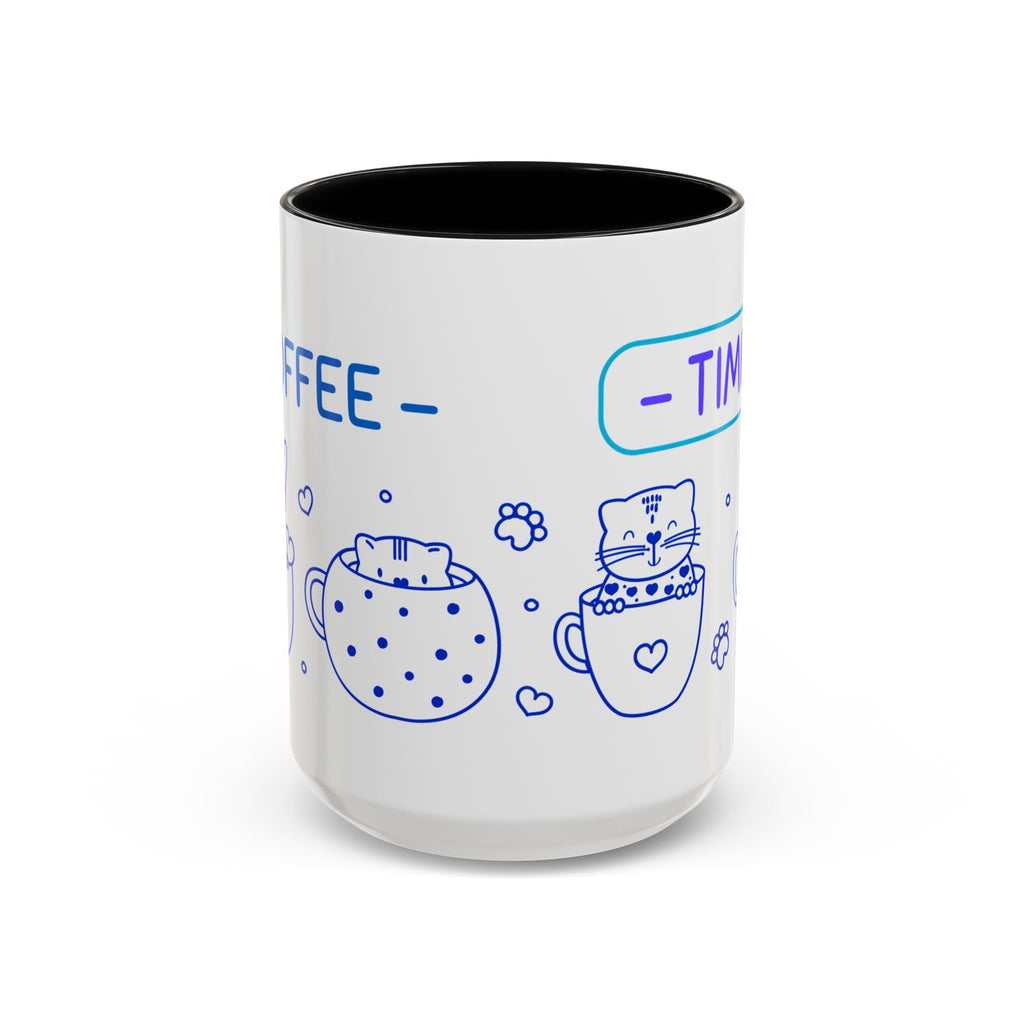 Cute pups Accent Coffee Mug - Perfect for Animal Lovers, Unique Gift for Friends, Tea Time, Kitchen Decor, Coffee Lovers Printify