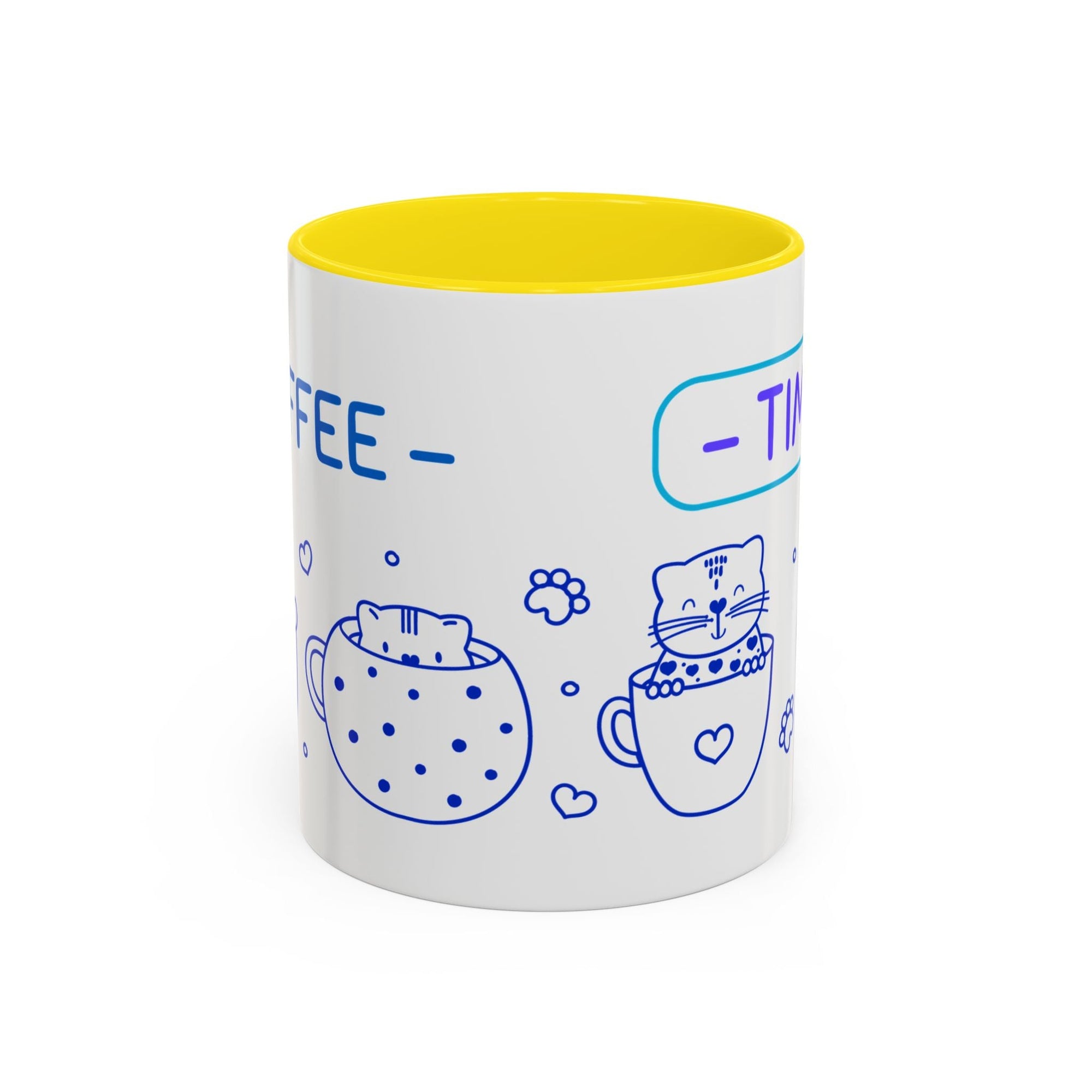 Cute pups Accent Coffee Mug - Perfect for Animal Lovers, Unique Gift for Friends, Tea Time, Kitchen Decor, Coffee Lovers Printify