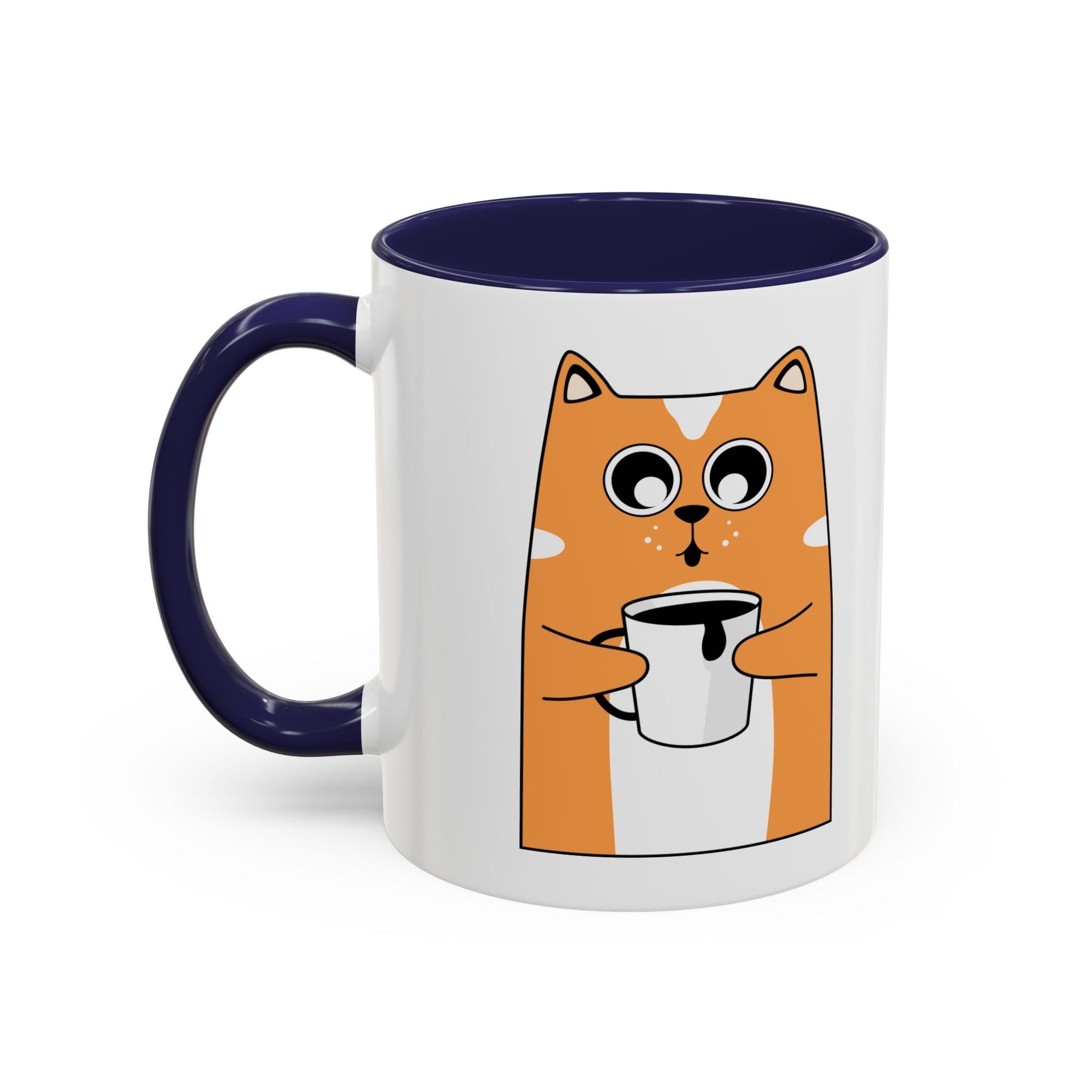 Coffee Mug - Cute Cat Go Go Juice Design Printify