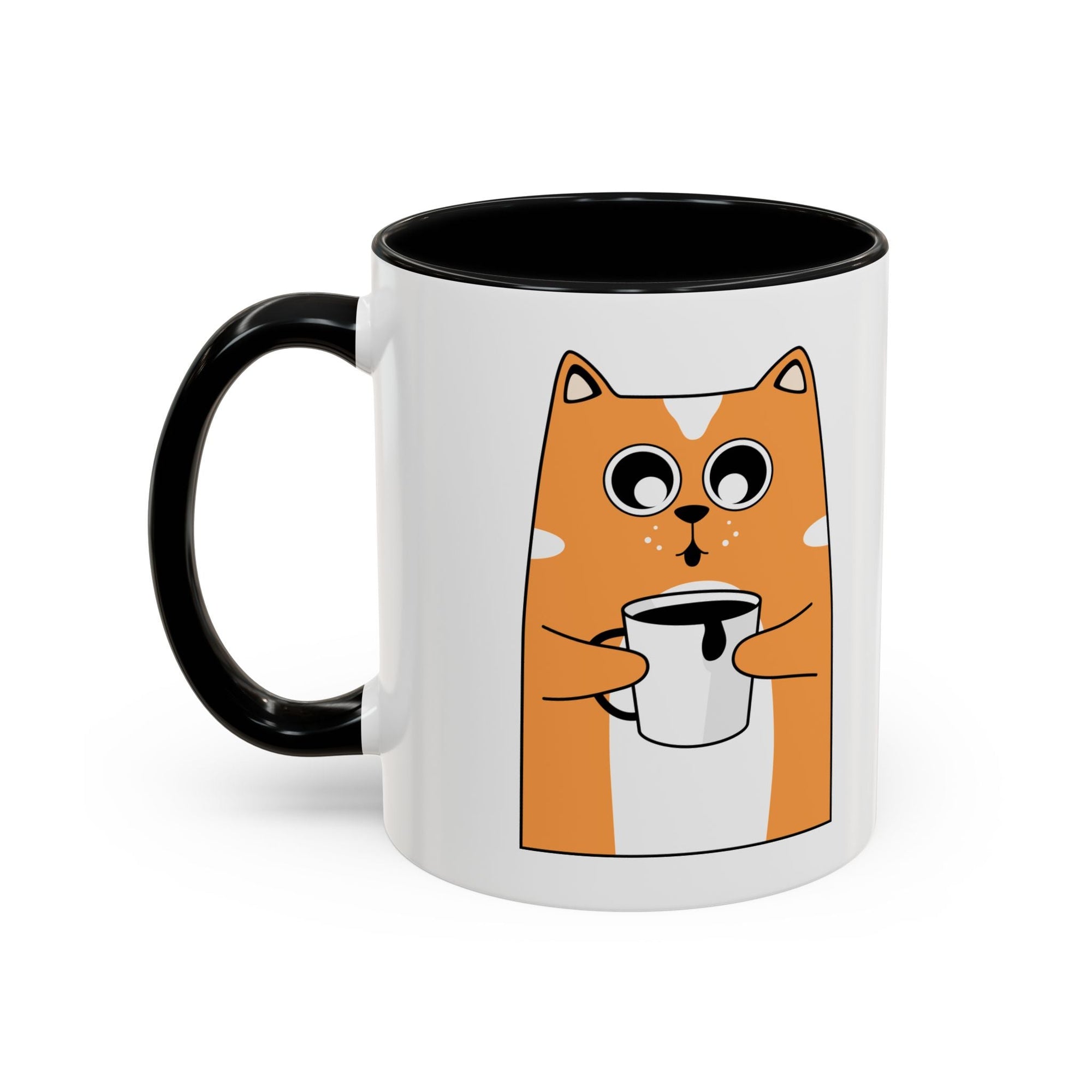 Coffee Mug - Cute Cat Go Go Juice Design Printify