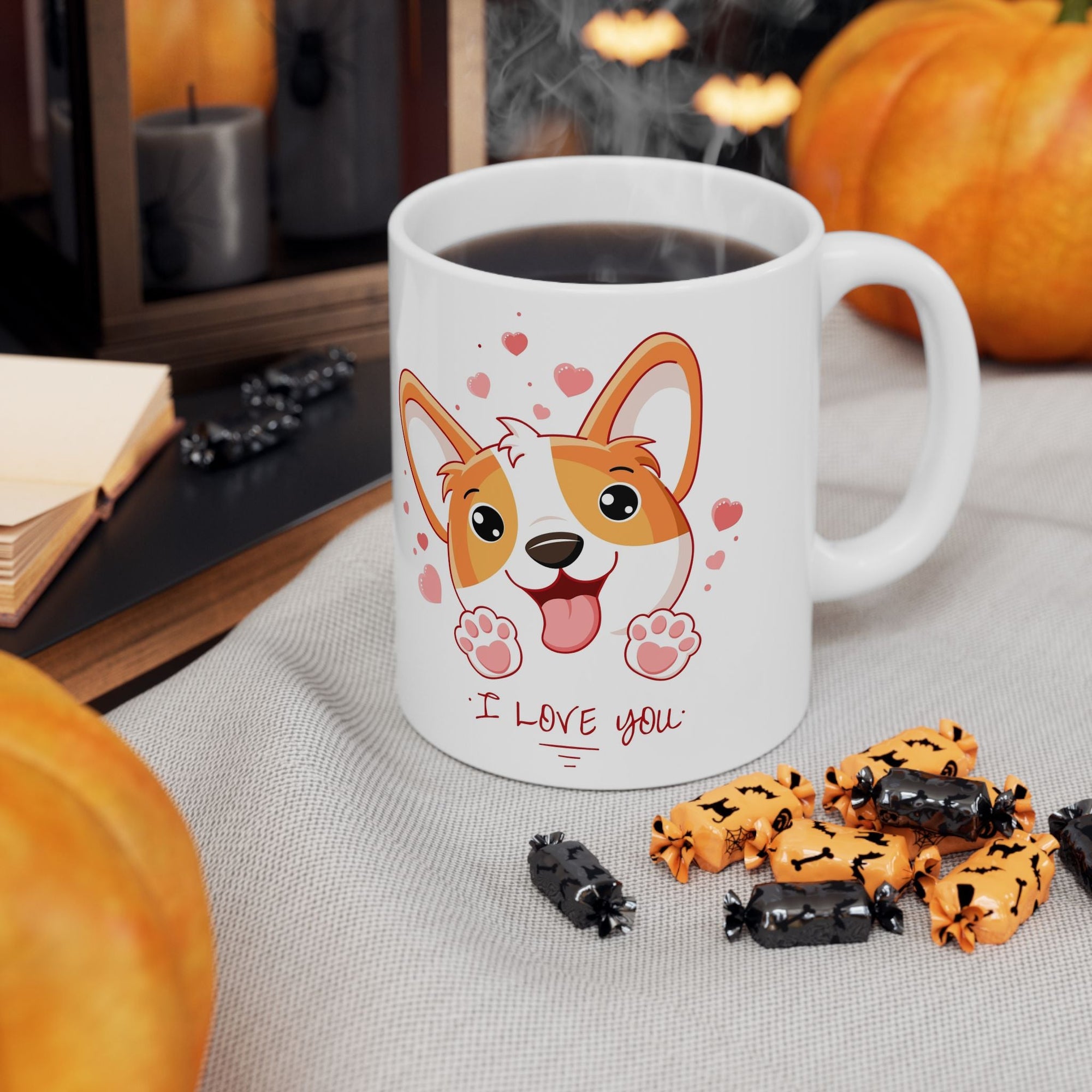 Adorable Corgi Love Ceramic Mug - Perfect Gift for Dog Lovers Printify