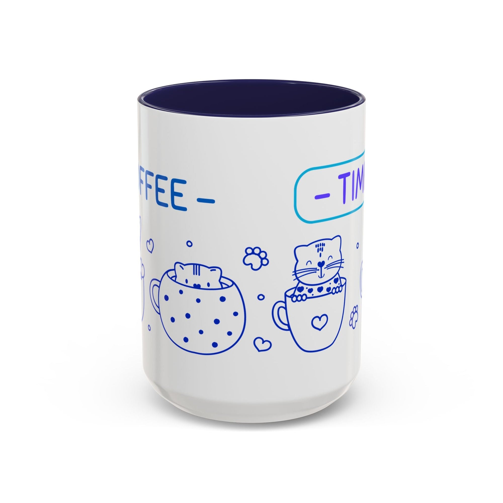 Cute pups Accent Coffee Mug - Perfect for Animal Lovers, Unique Gift for Friends, Tea Time, Kitchen Decor, Coffee Lovers Printify
