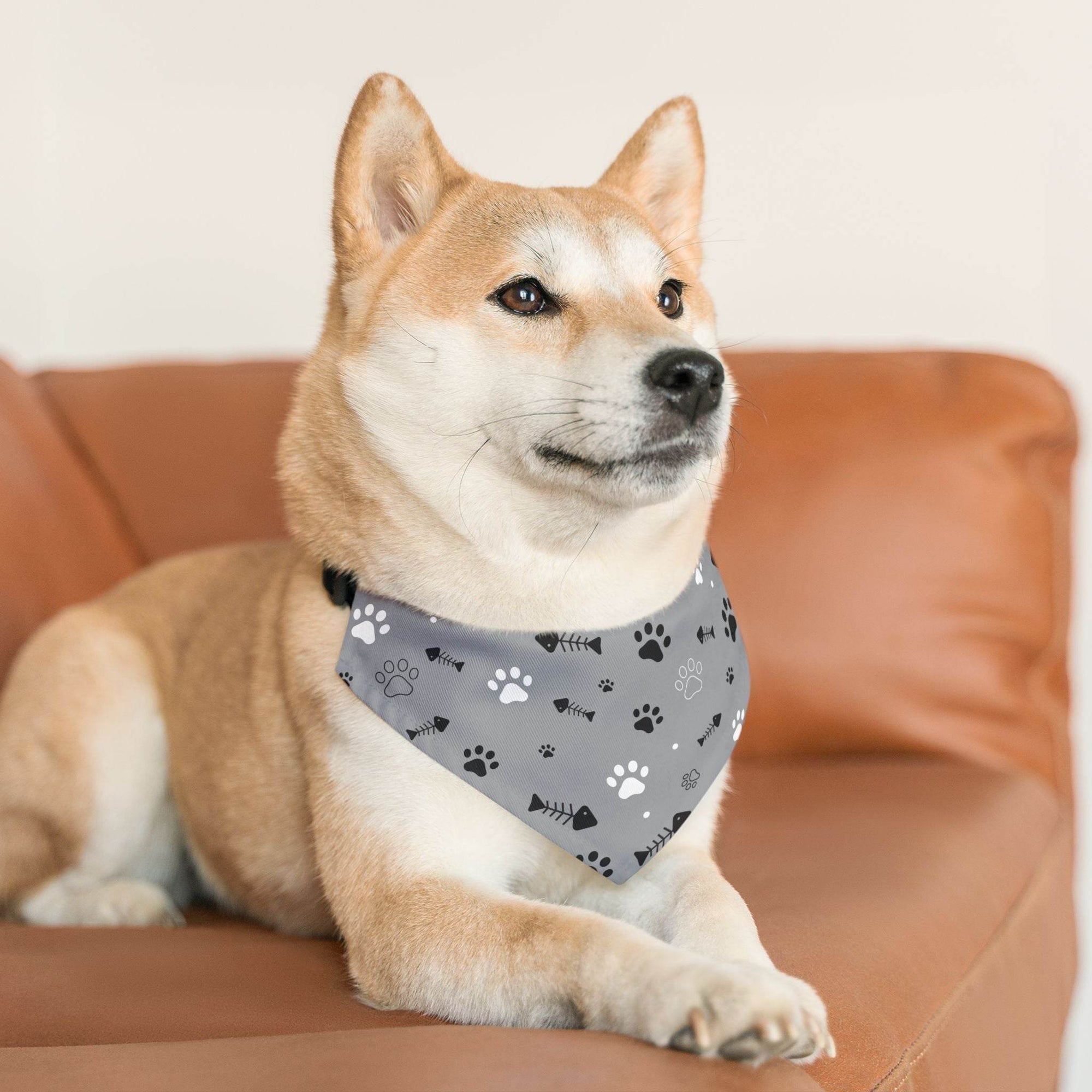 Cute Pet Bandana Collar for Dogs, Adjustable Dog Accessory - Pawmug