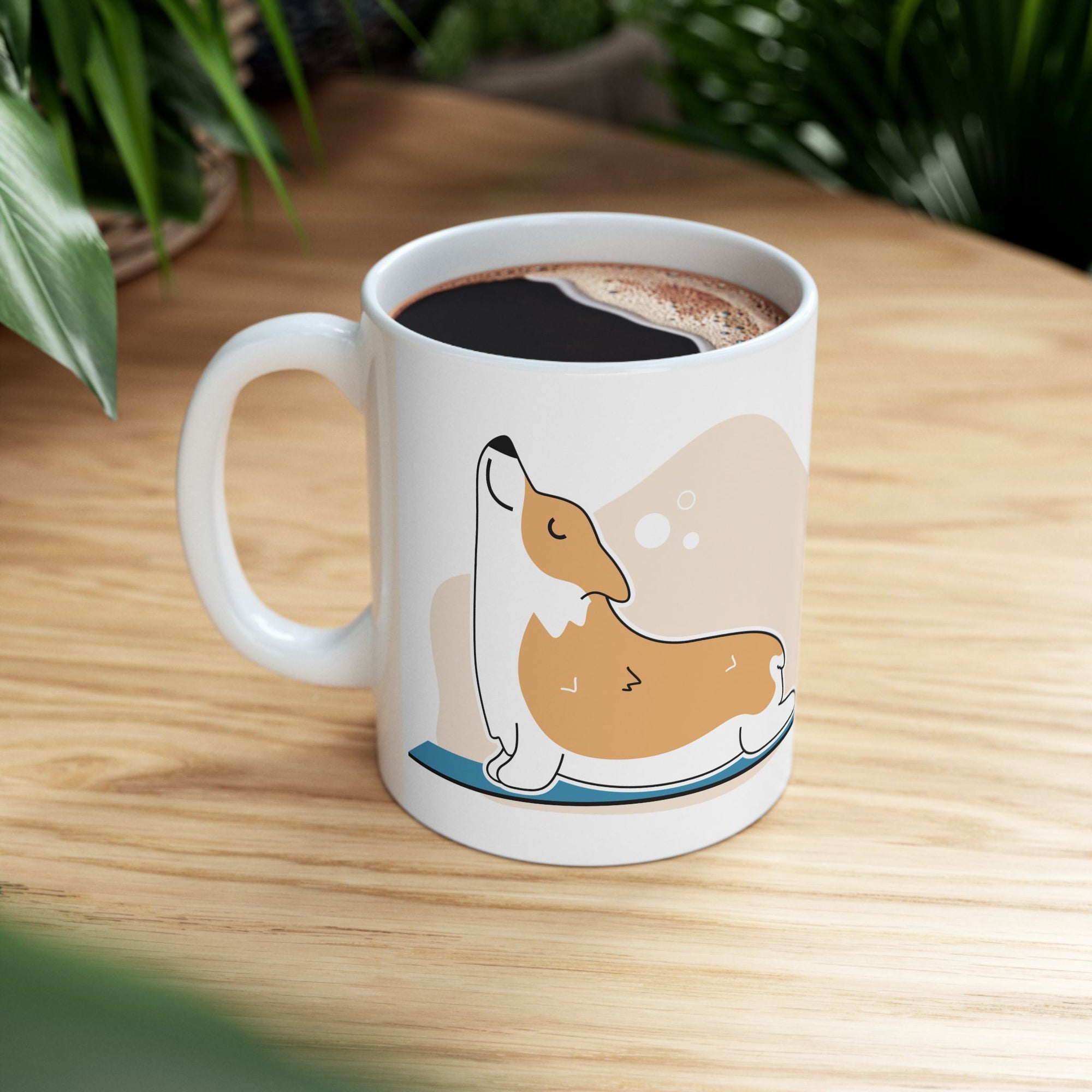 Yoga Time Ceramic Mug - Funny Mug for Yoga Lovers, Gift for Fitness Enthusiasts, Perfect for Home, Office, Coffee or Tea
