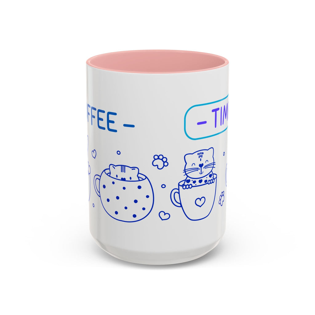 Cute pups Accent Coffee Mug - Perfect for Animal Lovers, Unique Gift for Friends, Tea Time, Kitchen Decor, Coffee Lovers Printify