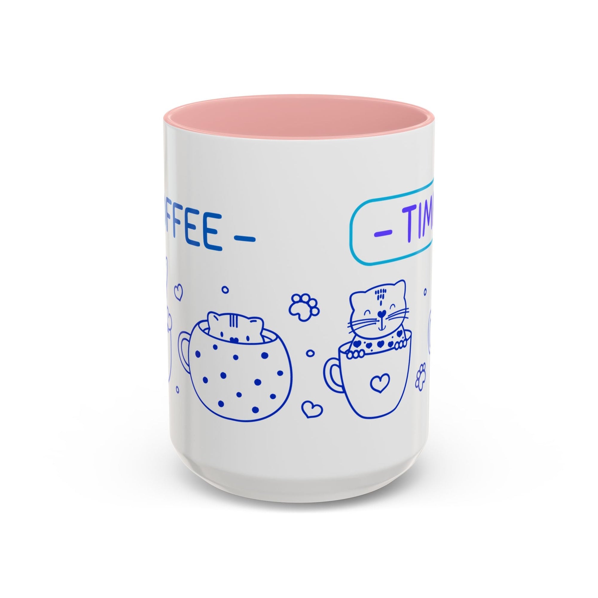 Cute pups Accent Coffee Mug - Perfect for Animal Lovers, Unique Gift for Friends, Tea Time, Kitchen Decor, Coffee Lovers Printify