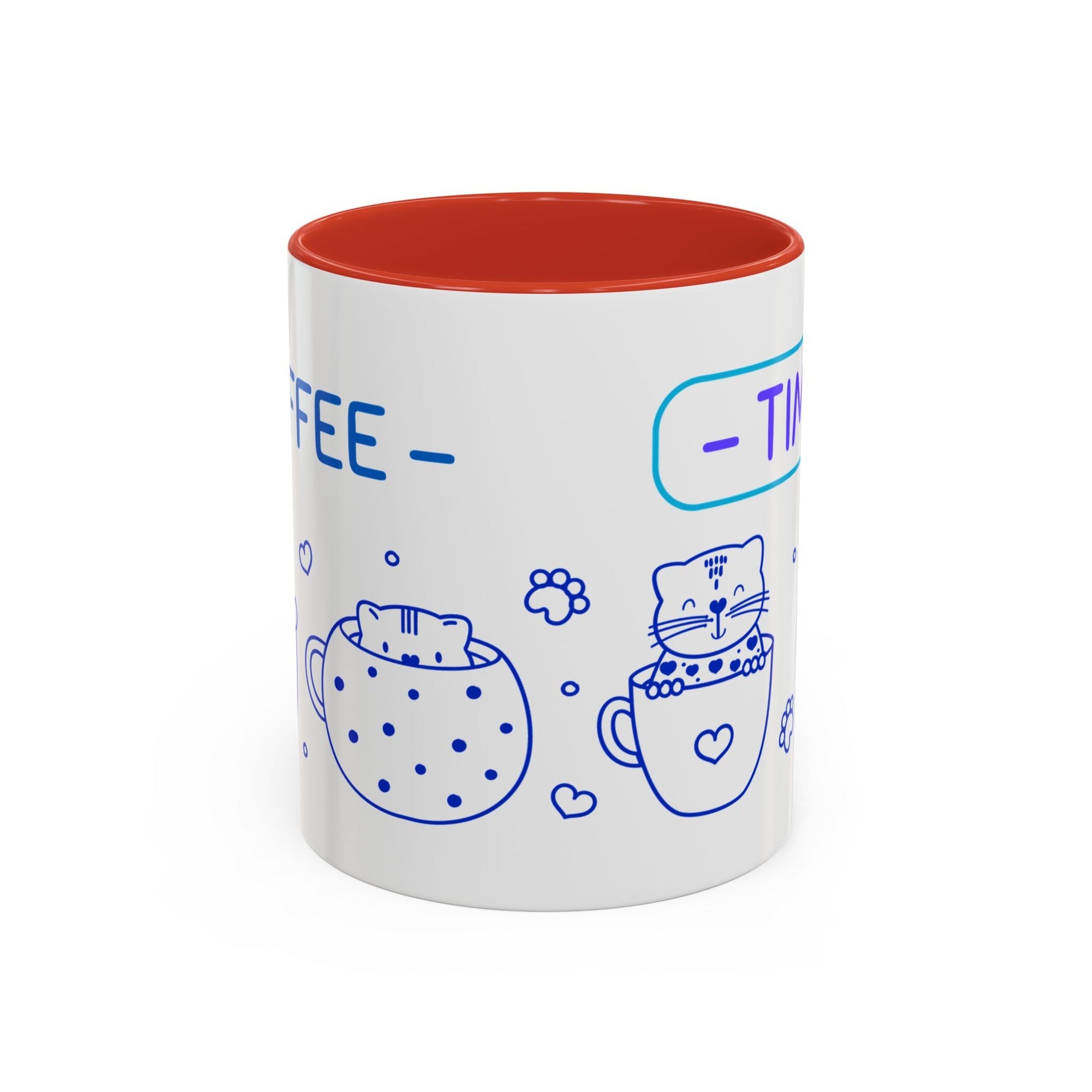 Cute pups Accent Coffee Mug - Perfect for Animal Lovers, Unique Gift for Friends, Tea Time, Kitchen Decor, Coffee Lovers Printify