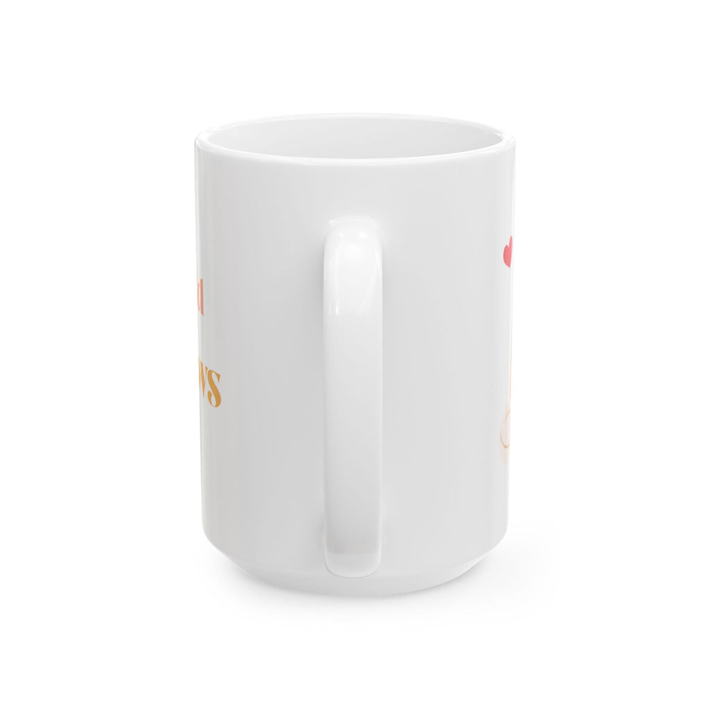 A Cute cat and dog Ceramic Mug - "My child has paws" - Perfect Gift for Coffee Lovers, Unique Mug, Fun Kitchenware, Funny Coffee Cup Printify