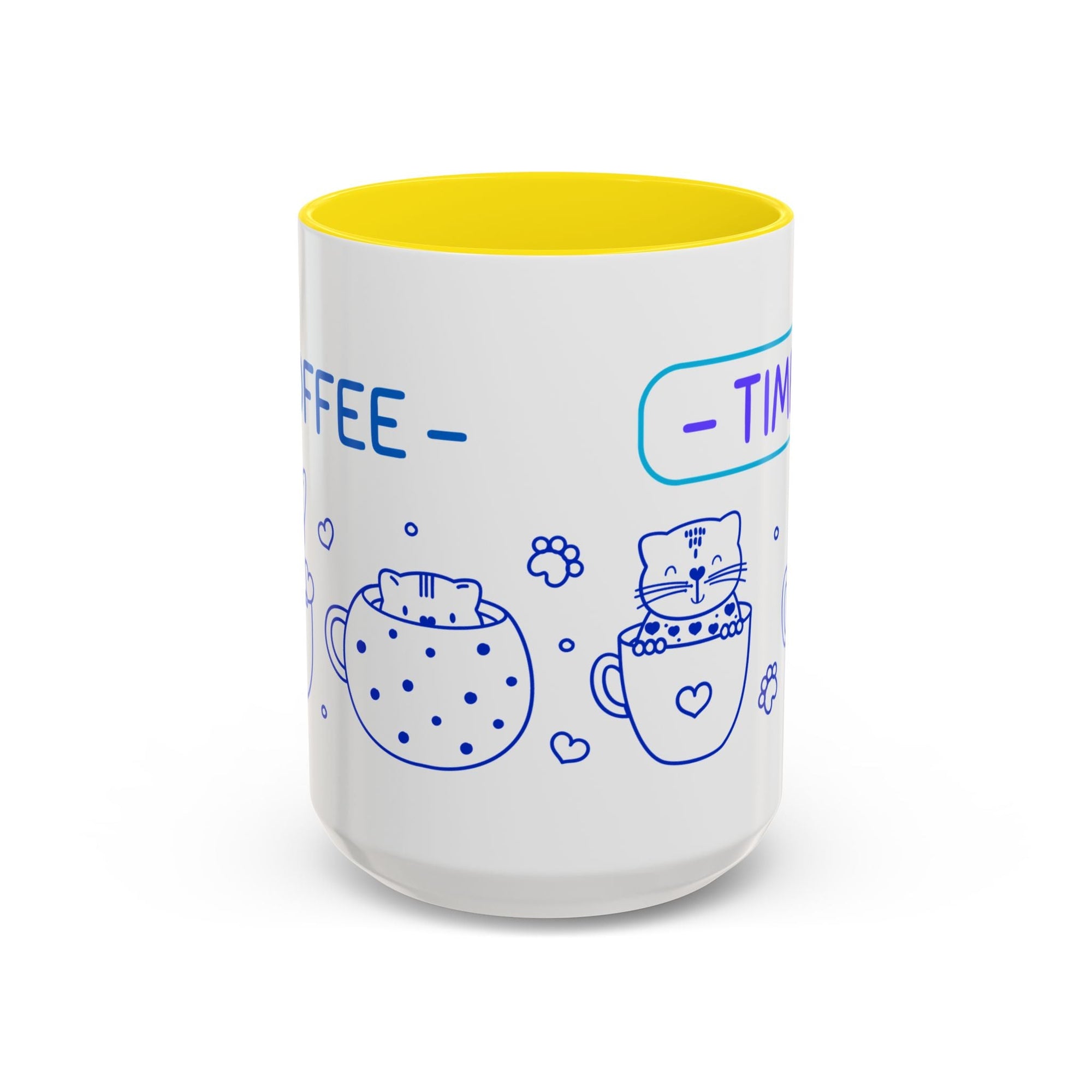 Cute pups Accent Coffee Mug - Perfect for Animal Lovers, Unique Gift for Friends, Tea Time, Kitchen Decor, Coffee Lovers Printify
