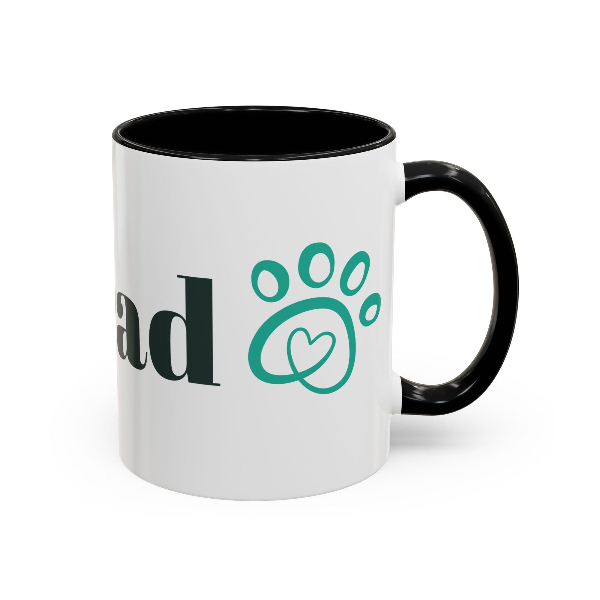 Accent Coffee Mug for Dog Dads - Pet Lover Gift, Animal Lover Cup, Unique Coffee Tumbler, Father's Day Mug, Cute Dog Dad Gift Printify
