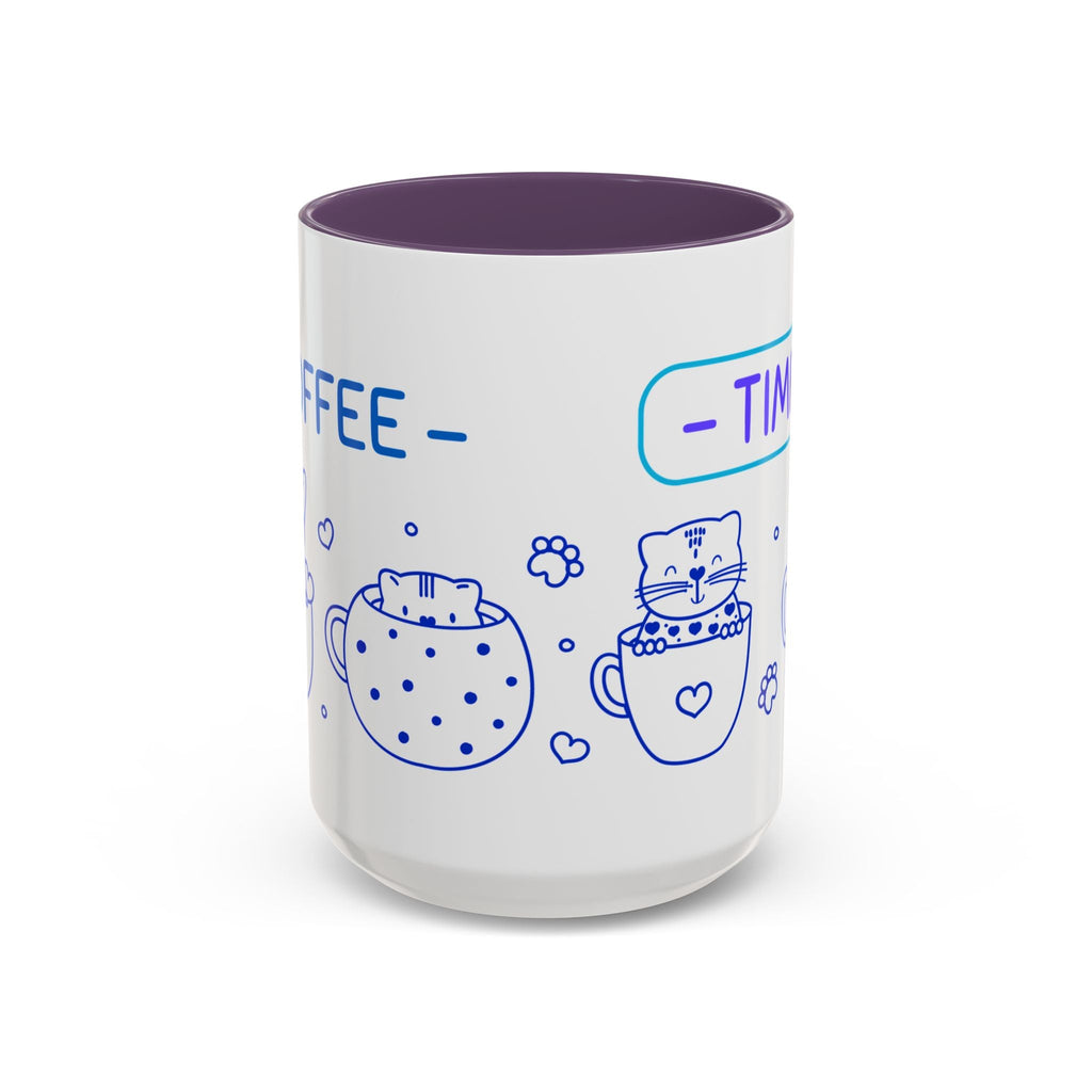 Cute pups Accent Coffee Mug - Perfect for Animal Lovers, Unique Gift for Friends, Tea Time, Kitchen Decor, Coffee Lovers Printify
