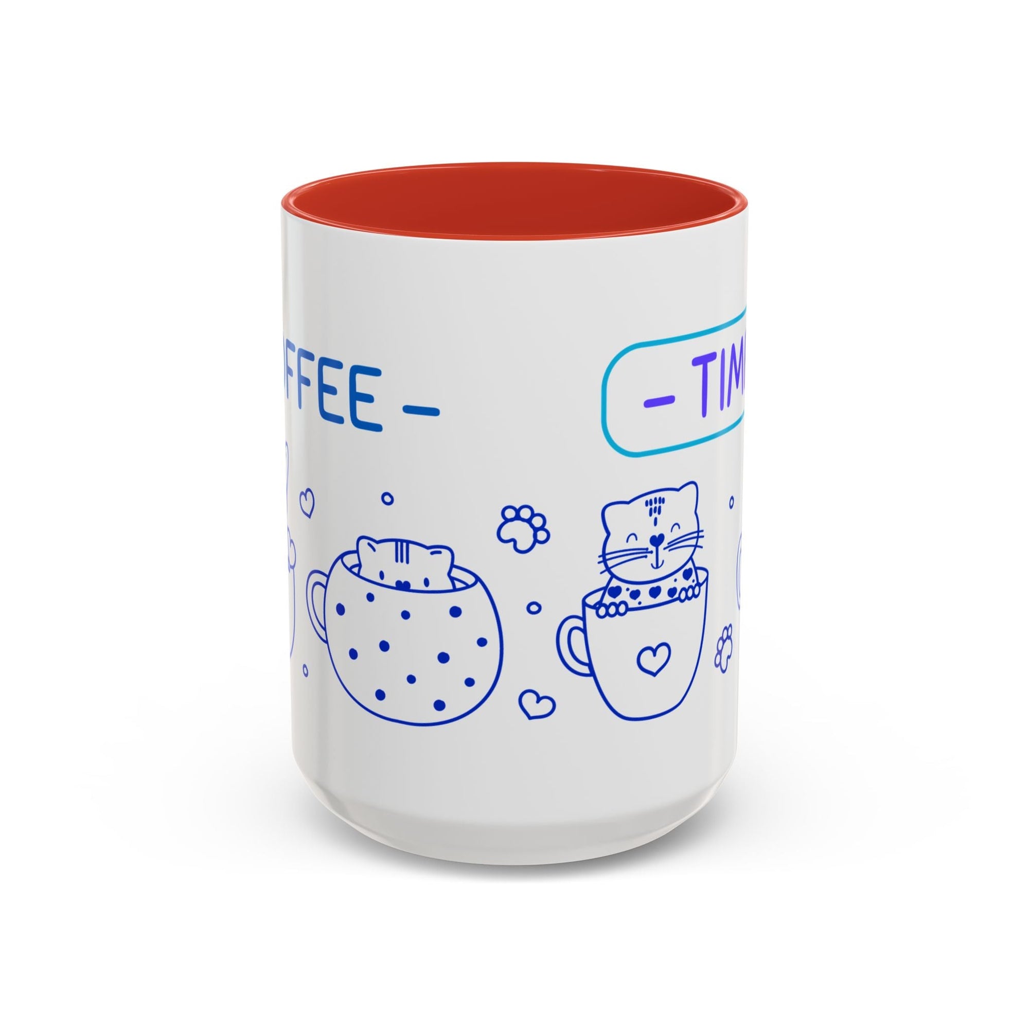 Cute pups Accent Coffee Mug - Perfect for Animal Lovers, Unique Gift for Friends, Tea Time, Kitchen Decor, Coffee Lovers Printify