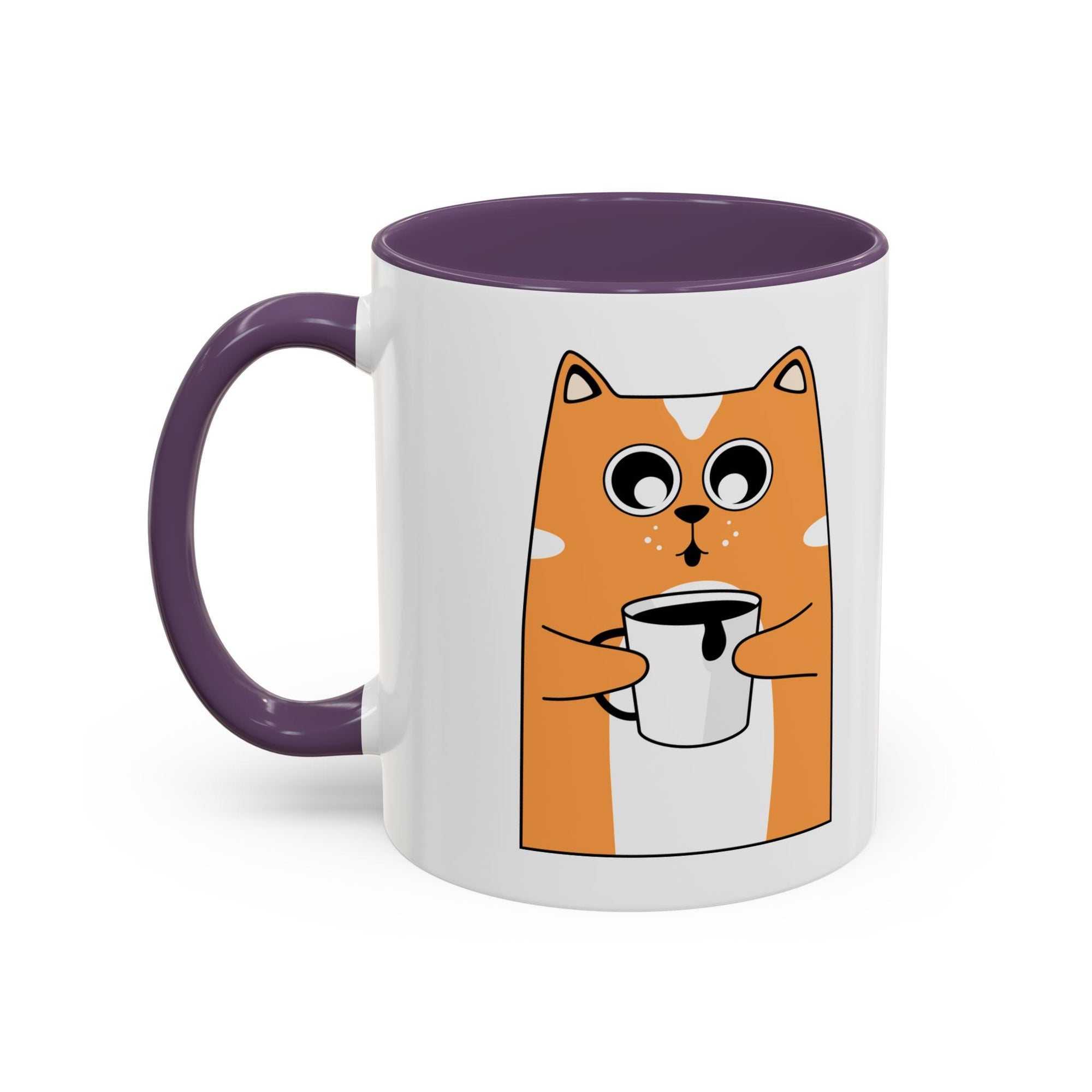 Coffee Mug - Cute Cat Go Go Juice Design Printify