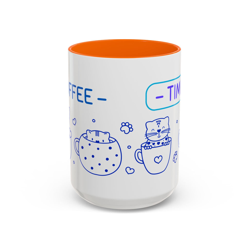 Cute pups Accent Coffee Mug - Perfect for Animal Lovers, Unique Gift for Friends, Tea Time, Kitchen Decor, Coffee Lovers Printify