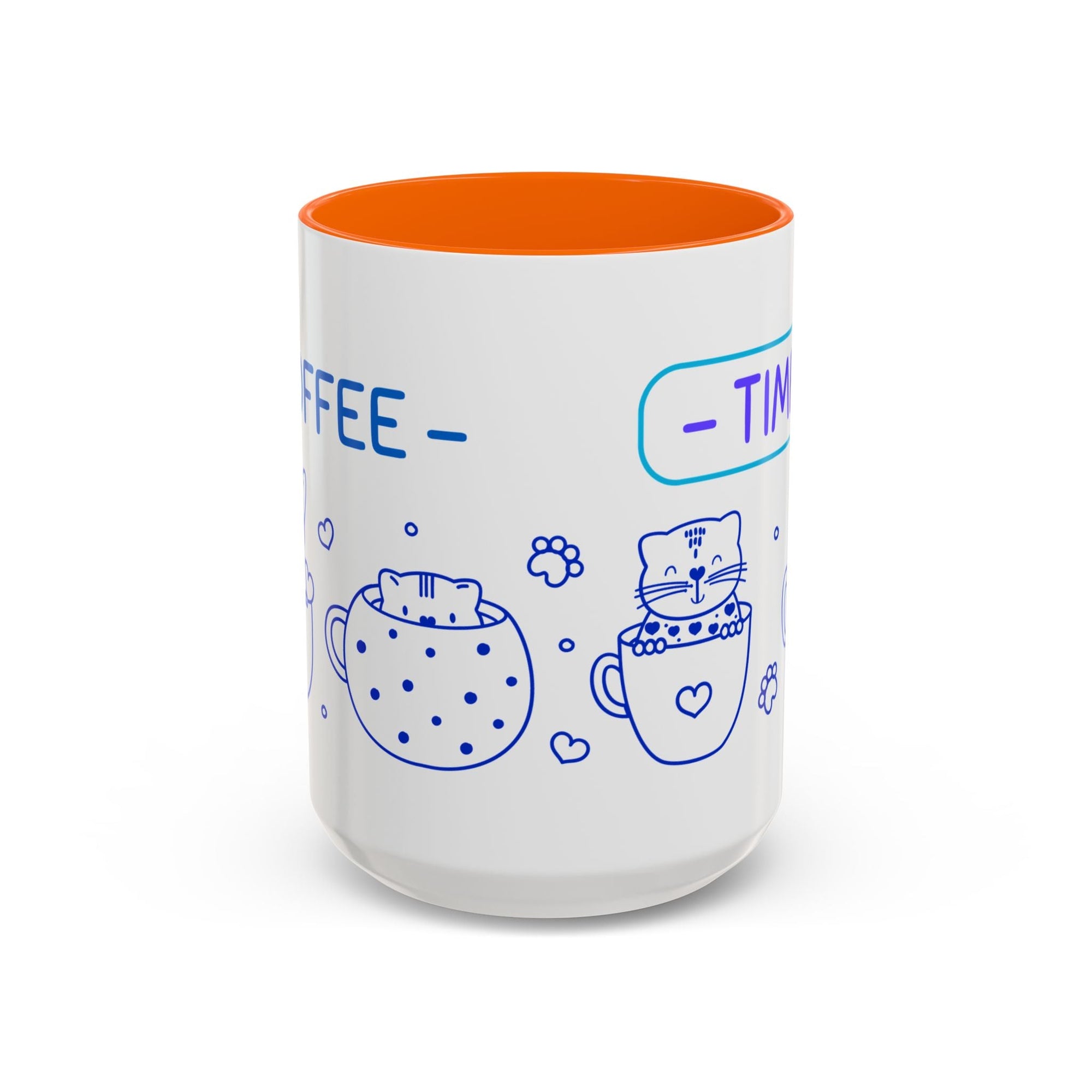 Cute pups Accent Coffee Mug - Perfect for Animal Lovers, Unique Gift for Friends, Tea Time, Kitchen Decor, Coffee Lovers Printify