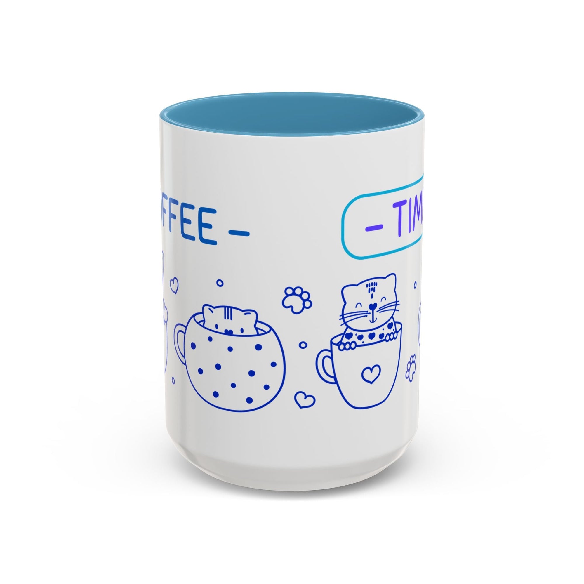 Cute pups Accent Coffee Mug - Perfect for Animal Lovers, Unique Gift for Friends, Tea Time, Kitchen Decor, Coffee Lovers Printify